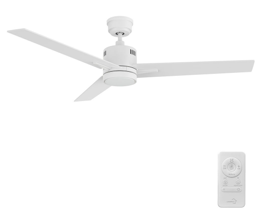 Carro USA SFR523G3-L11-W1-1 Montgomery Contemporary LED 52" Home Ceiling Fan, White Finish