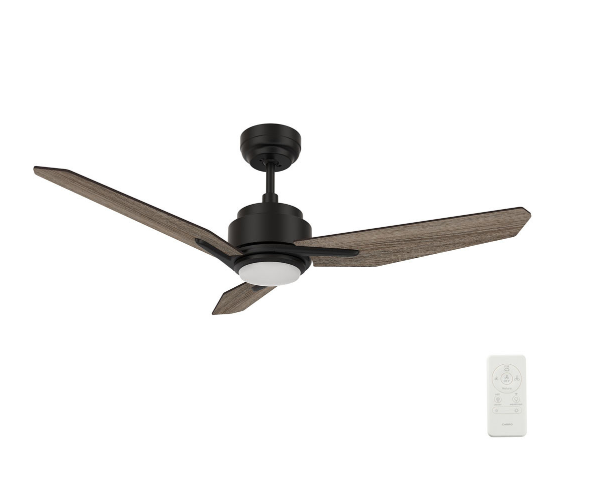 Carro USA SFR523J3-L11-BS-1 52 Inch Calen Modern Black LED  Ceiling Fan