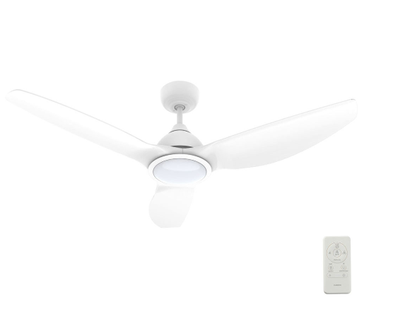 Carro USA SFR523K-L12-W1-1 52 Inch Cranston Modern White LED Ceiling Fan
