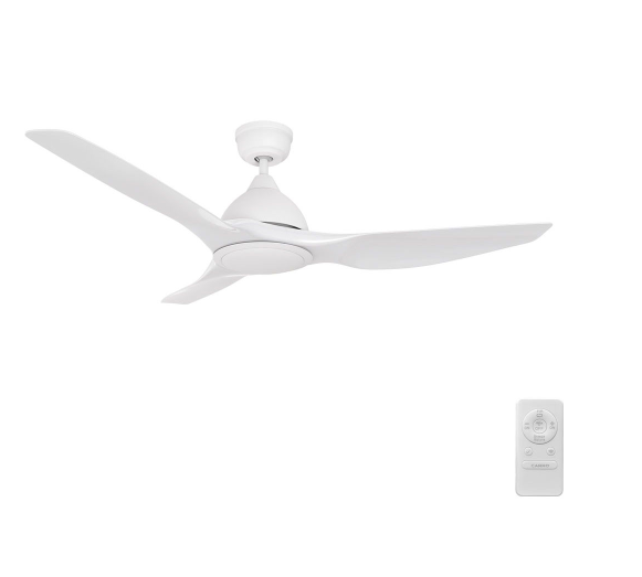 Carro USA SFR523K-N10-W1-1 52 Inch Cranston Modern White LED Home Ceiling Fan