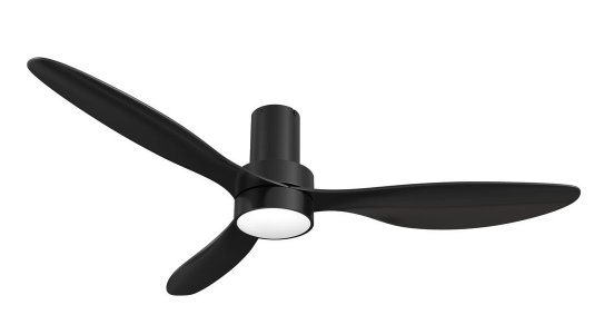 Carro USA SFR523N4-L11-B2-1-FM Aurora Modern LED 52" Home Ceiling Fan, Black Finish
