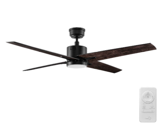 Carro USA SFR524G3-L11-BX-1 52 Inch Montgomery Contemporary Black LED Ceiling Fan