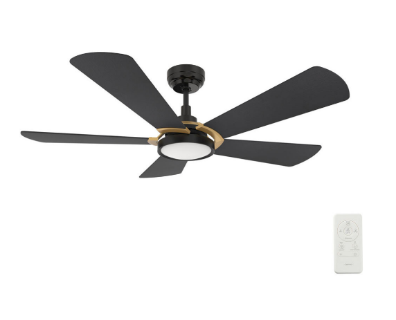 Carro USA SFR525B3-L22-B2-1G 52 Inch Brisa Contemporary Black LED Ceiling Fan