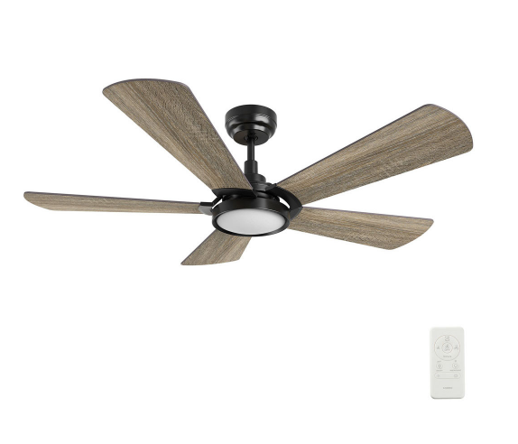 Carro USA SFR525B3-L22-BS-1 52 Inch Brisa Contemporary Black LED Ceiling Fan