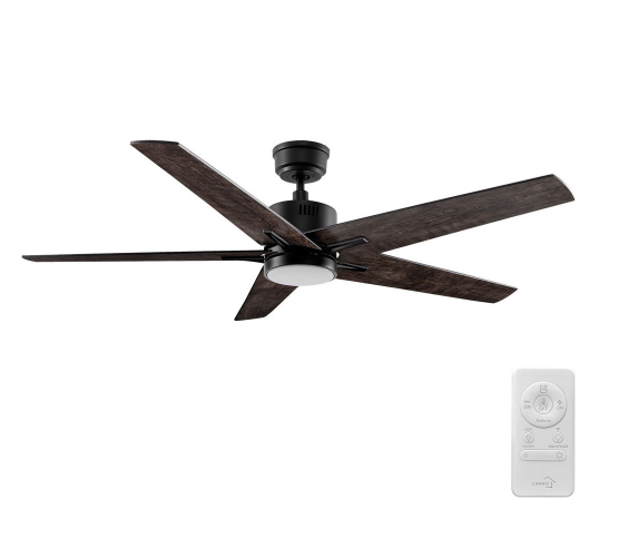 Carro USA SFR525G3-L11-BX-1 52 Inch Montgomery Contemporary Black LED Home Ceiling Fan