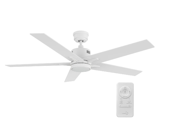 Carro USA SFR525G3-L11-W1-1 52 Inch Montgomery Contemporary White LED Home Ceiling Fan