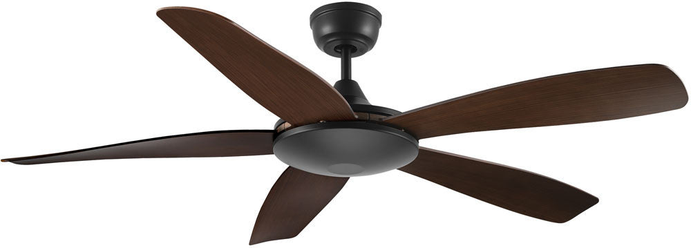 Carro USA SFR525G4-N10-BW-1 52" Salem Modern Ceiling Fan -  Fixture Finish: Black - Blade Finish: Rosewood