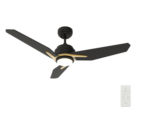 Carro USA SFR563J3-L11-B2-1G 56 Inch Calen Contemporary Black LED Home Ceiling Fan