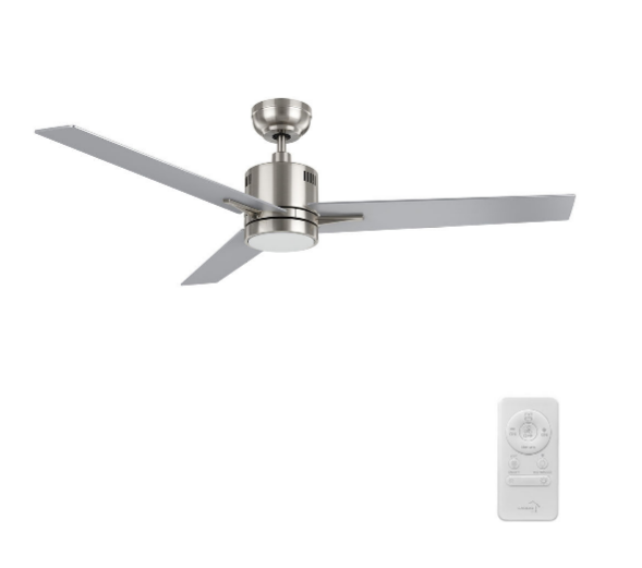 Carro USA SFR603G3-L11-SJ-1 60 Inch Montgomery Modern Brushed Nickel LED Home Ceiling Fan