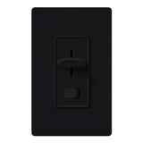 Lutron SFSQ-LF-BL Skylark Slide-To-Off 3-Speed Fan Control W/ On Off Light Light Switch, Black Finish