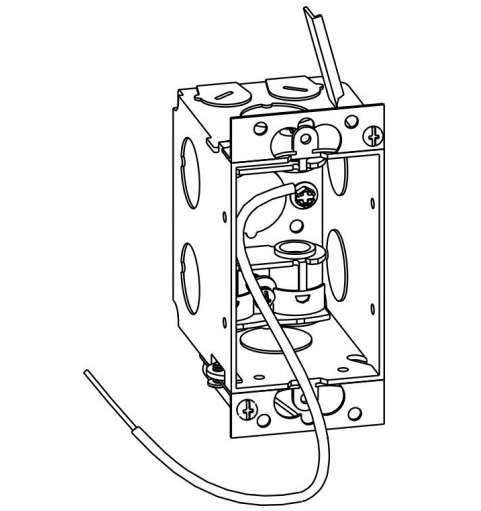 Orbit SGM-1-MC 2-3/4” Deep, Gangable 1-gang Old Work Switch Box With Mc Clamps