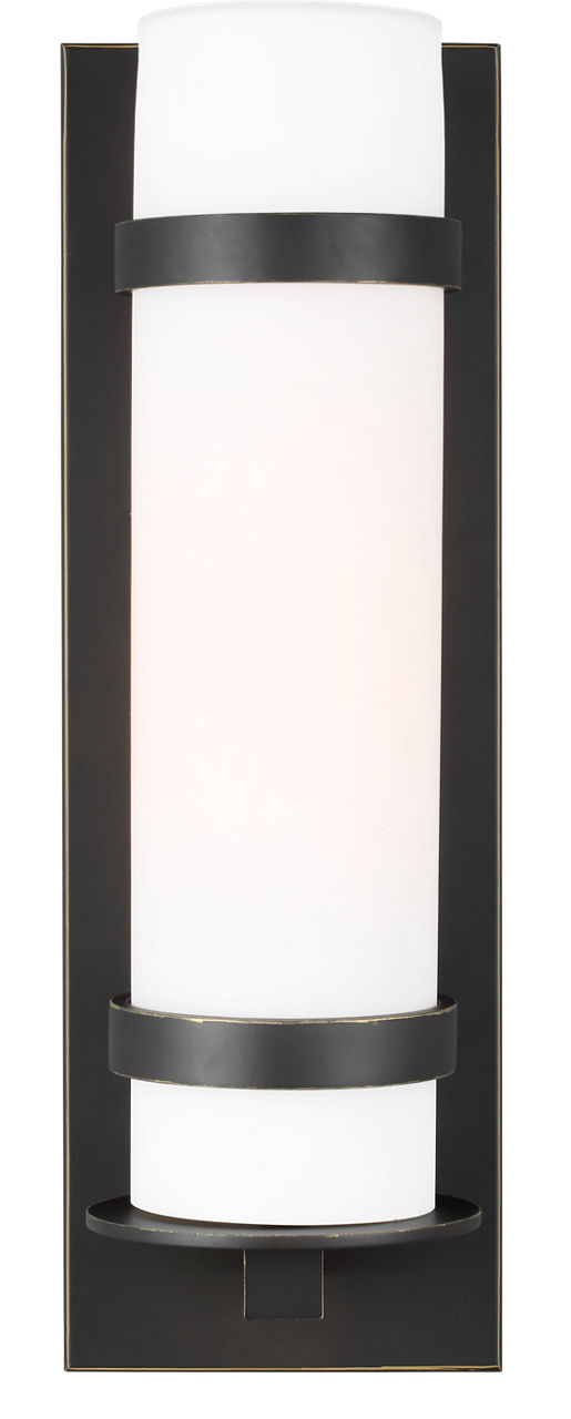 Generation Lighting Alban 1 light antique bronze outdoor wall lantern