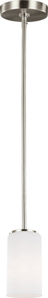 Generation Lighting 6124601EN3-962 Alturas 1 Light 3.5 inch Brushed Nickel Pendant Ceiling Light