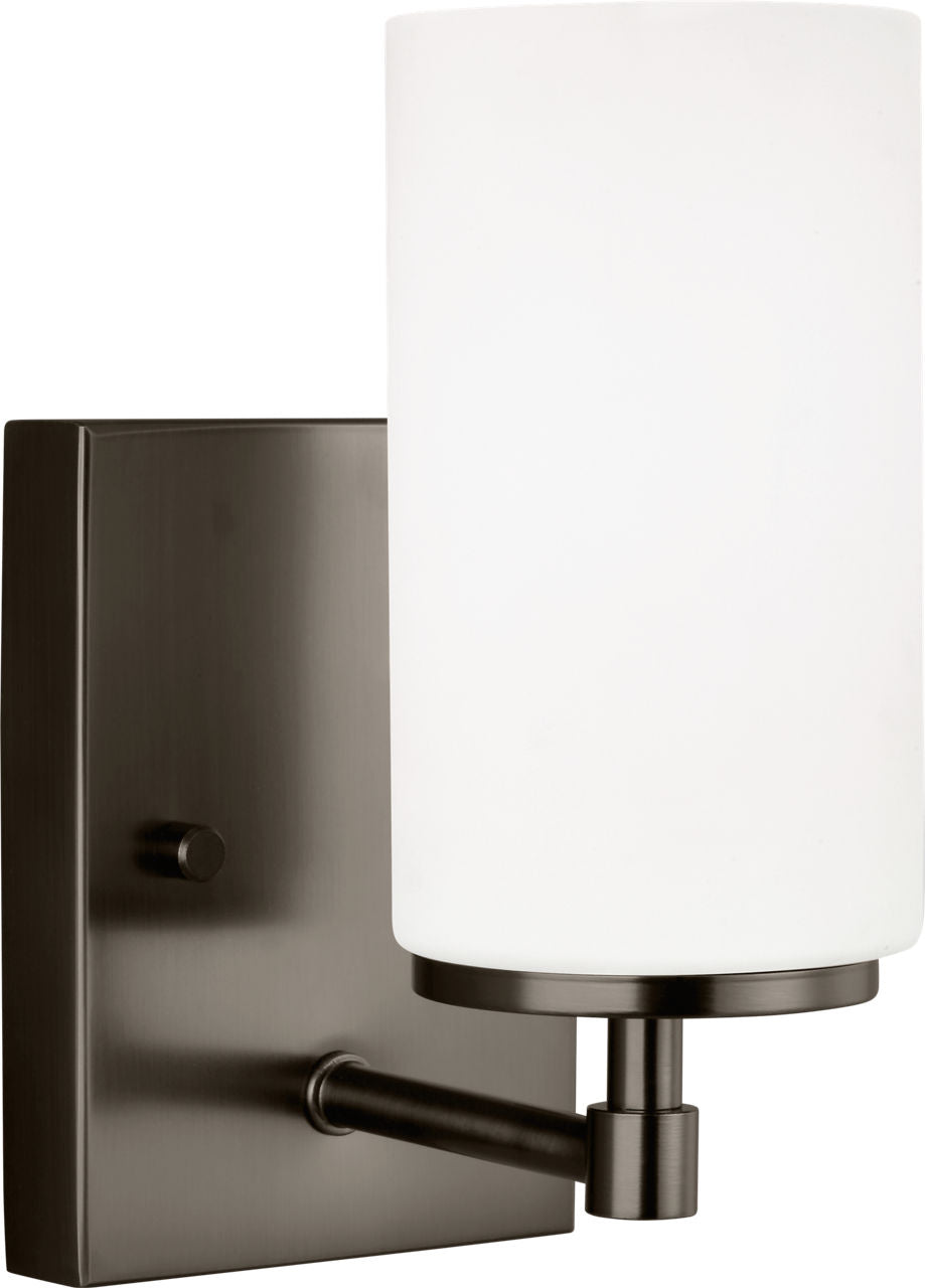 Generation Lighting 4124601-778 Alturas 1 Light Bath Vanity Wall Light in Brushed Oil Rubbed Bronze