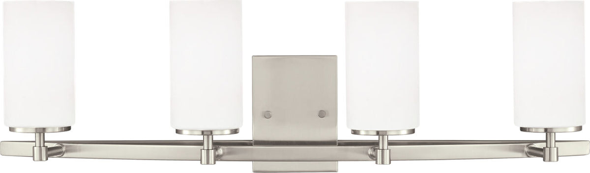 Generation Lighting Alturas 4 light brushed nickel bath vanity wall light