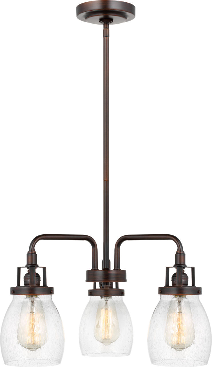Generation Lighting Belton 3 light bronze chandelier ceiling light
