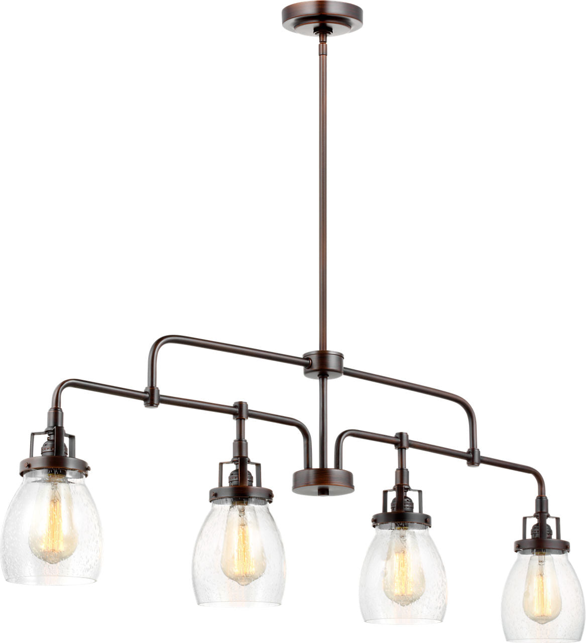 Generation Lighting Belton 4 light bronze linear pendant ceiling light