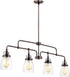 Generation Lighting Belton 4 light bronze linear pendant ceiling light