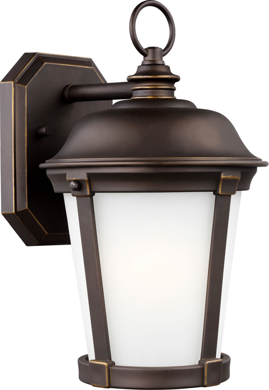 Generation Lighting Calder 1 light outdoor wall lantern in antique bronze
