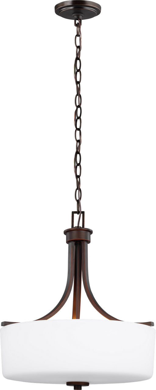 Generation Lighting 6528803-710 Canfield 3 Light 16 inch Bronze Pendant Ceiling Light