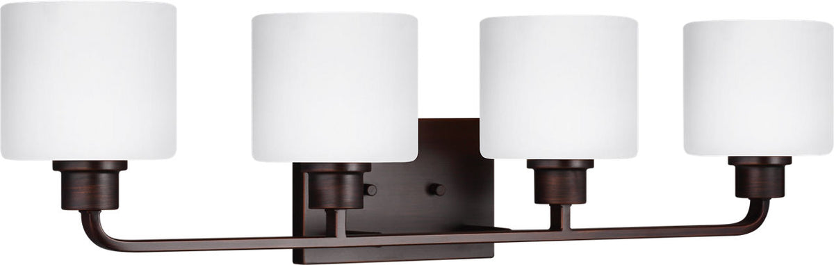 Generation Lighting Canfield 4 light bronze bath vanity wall light