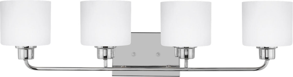 Generation Lighting Canfield 4 Light 32 inch Chrome Bath Vanity Wall Light