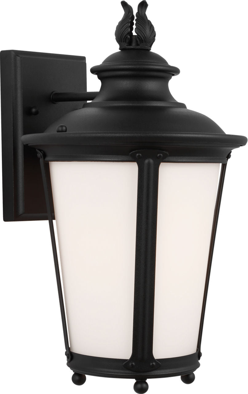 Generation Lighting Cape May 1 light black lantern wall light