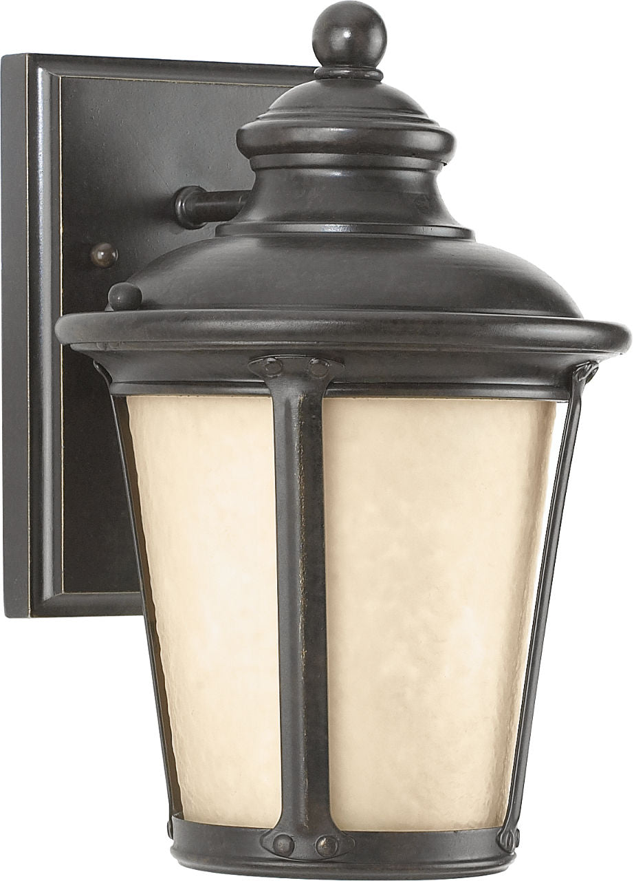 Generation Lighting Cape May 1 light outdoor wall lantern in Burled Iron
