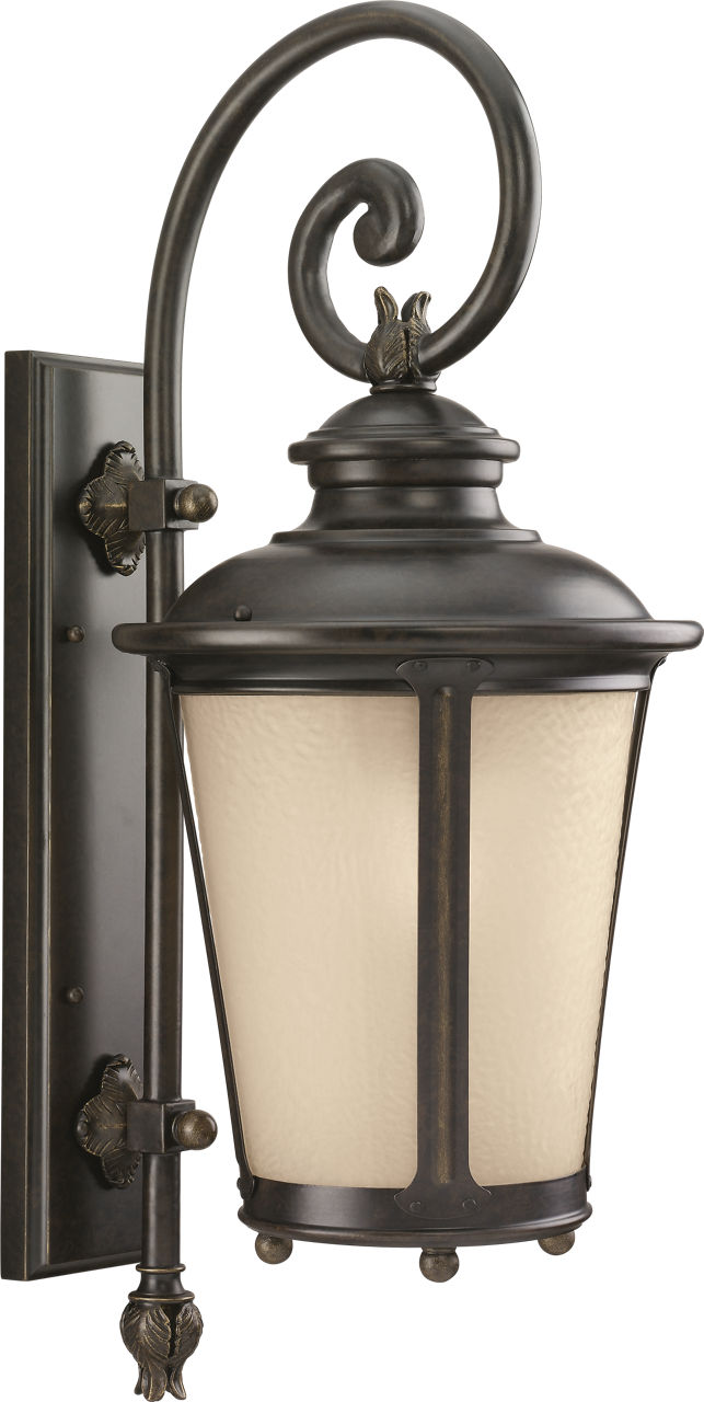 Generation Lighting Cape May 1 light burled iron outdoor wall lantern