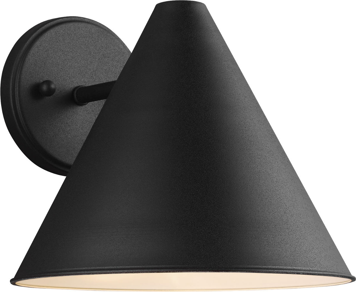 Generation Lighting Crittenden 1 light 10 inch black outdoor wall light