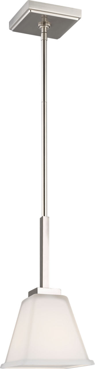 Generation Lighting Ellis Harper pendant ceiling light with white etched glass shade