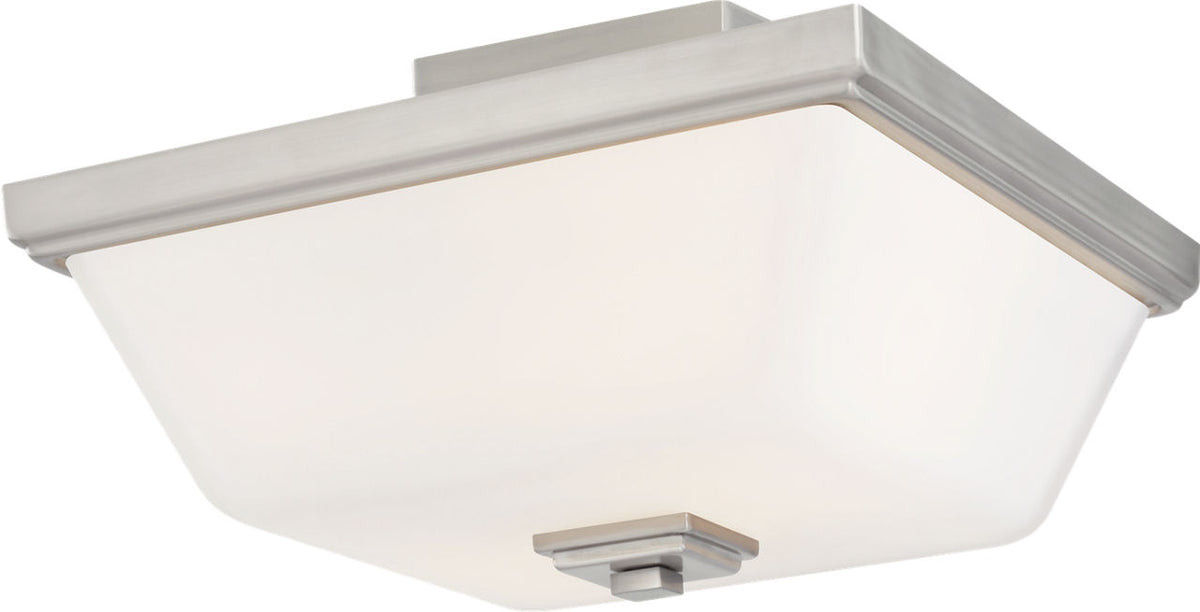 Generation Lighting Ellis Harper 2 light brushed nickel semi-flush mount ceiling light