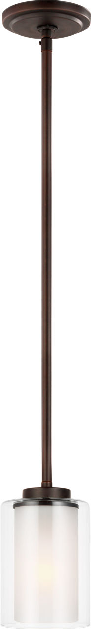 Generation Lighting Elmwood Park 1 light bronze mini pendant