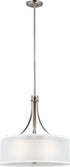 Generation Lighting 6537303-962 Elmwood Park 3 light brushed nickel pendant ceiling light
