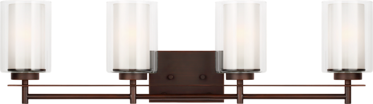 Generation Lighting 4437304EN3-710 Elmwood Park 4 Light 31.25 inch Bronze Bath Vanity Wall Light