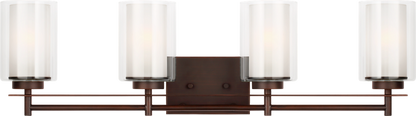 Generation Lighting 4437304EN3-710 Elmwood Park 4 Light 31.25 inch Bronze Bath Vanity Wall Light