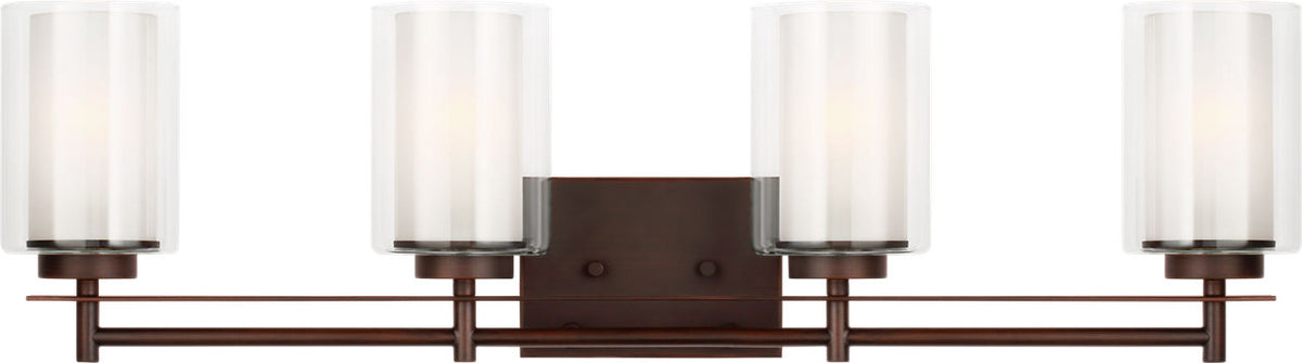 Generation Lighting 4437304EN3-710 Elmwood Park 4 Light Bronze Bath Vanity Wall Light