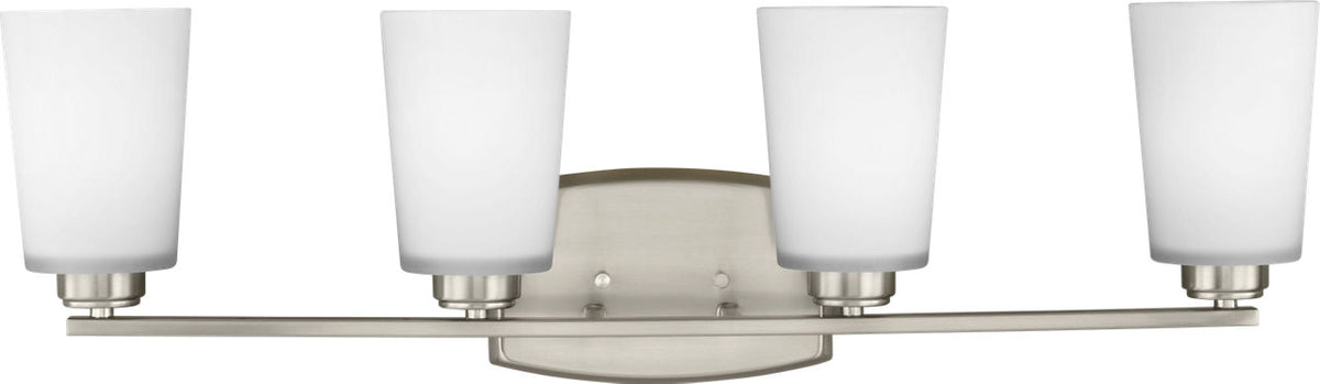 Generation Lighting Franport 4 light brushed nickel bath vanity wall light