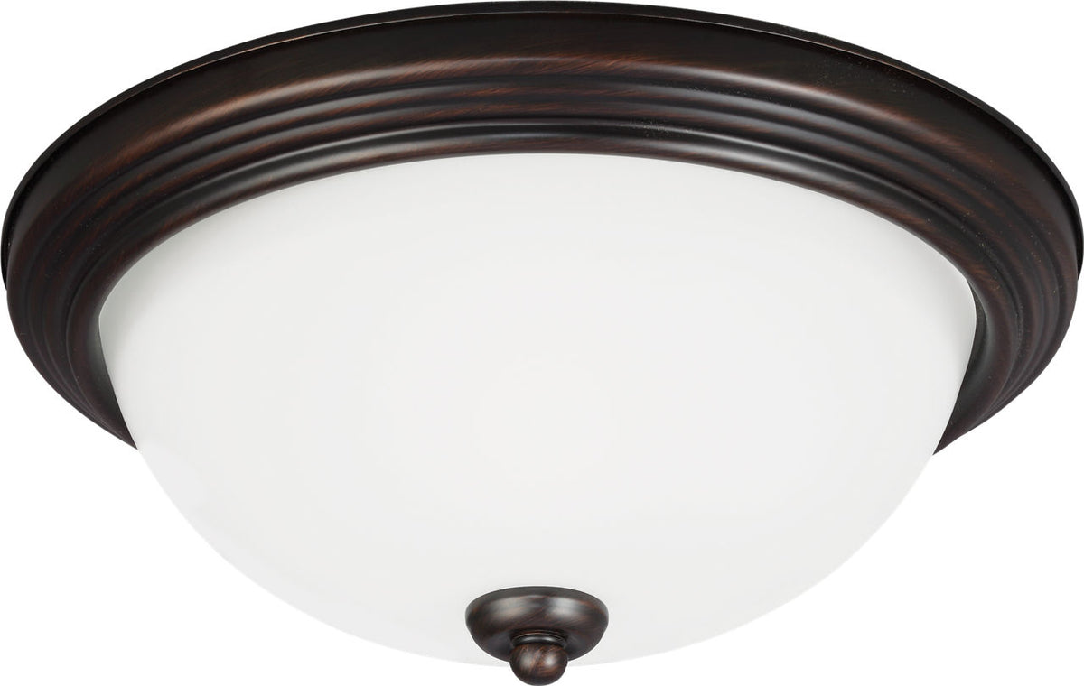 Generation Lighting Geary 2 light bronze flush mount ceiling light
