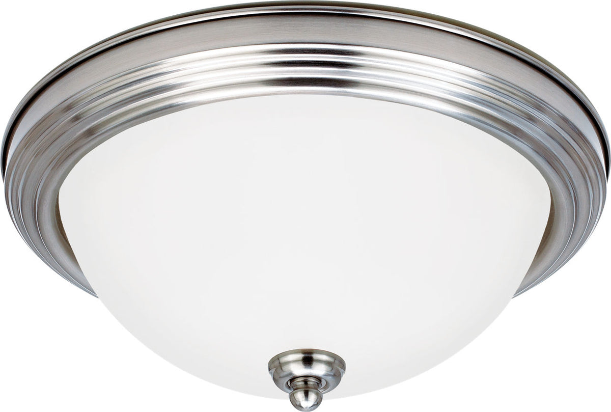 Generation Lighting Geary brushed nickel flush mount ceiling light