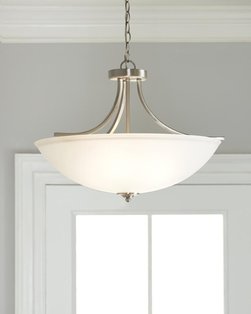 Generation Lighting Geary 1 Light Brushed Nickel Pendant Ceiling Light