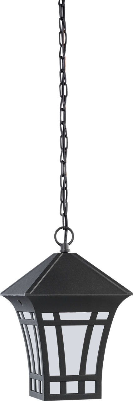 Generation Lighting Herrington 1 light black outdoor pendant ceiling light