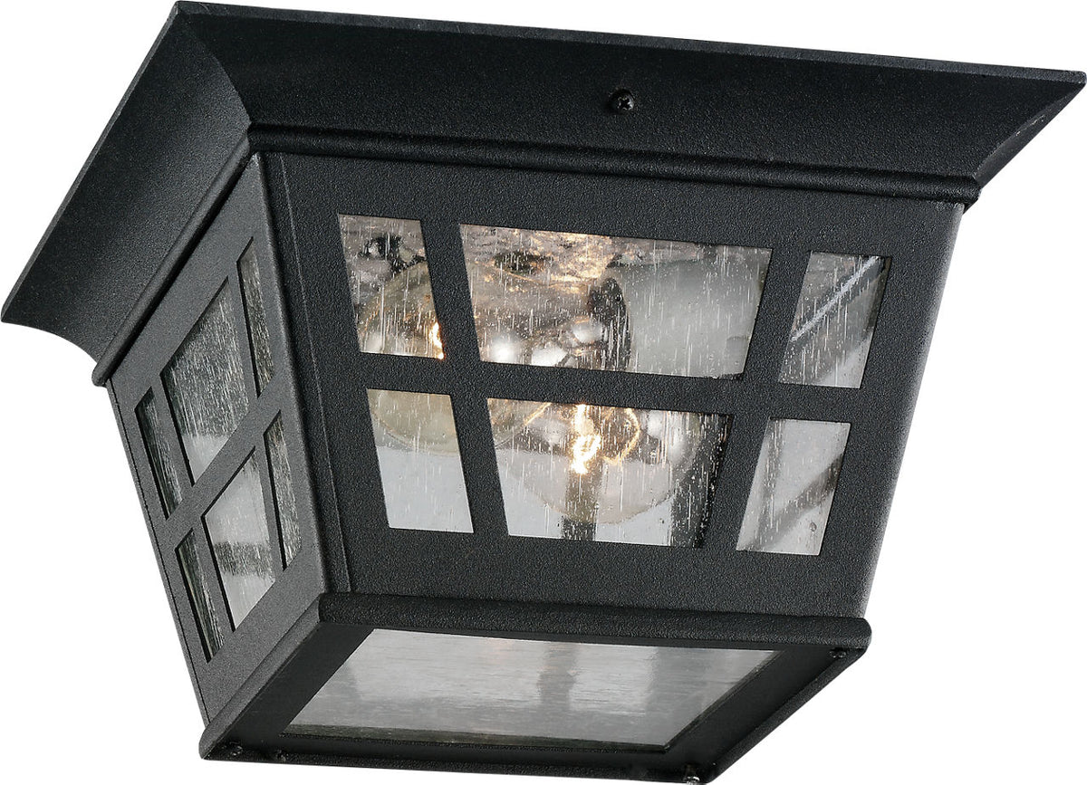 Generation Lighting Herrington 2 light black flush mount ceiling light