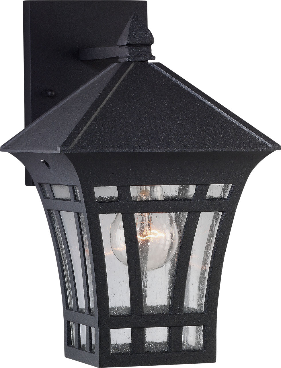 Generation Lighting Herrington 1 Light 12 inch Black Lantern Wall Light