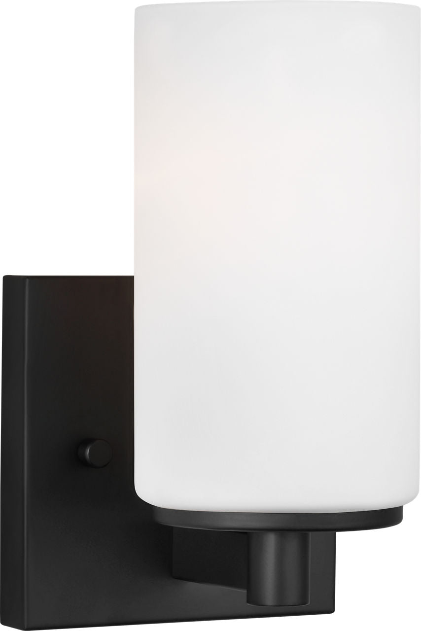 Generation Lighting 4139101-112 Hettinger 1 Light Black Bath Vanity Wall Light