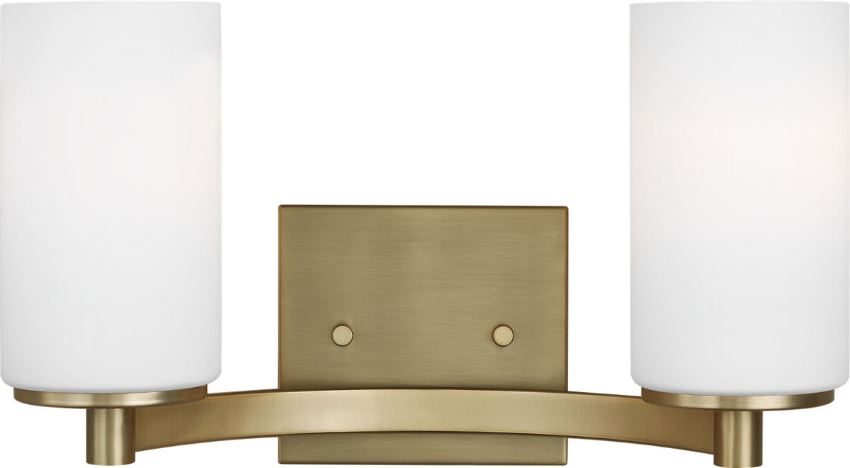 Generation Lighting Hettinger 2 Light 13.5 inch Satin Brass Bath Vanity Wall Light