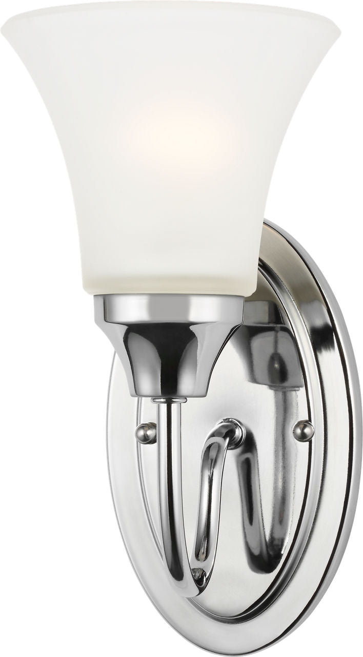 Generation Lighting Holman 1 light chrome bath vanity wall light