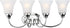 Generation Lighting Holman 4 light chrome bath vanity wall light
