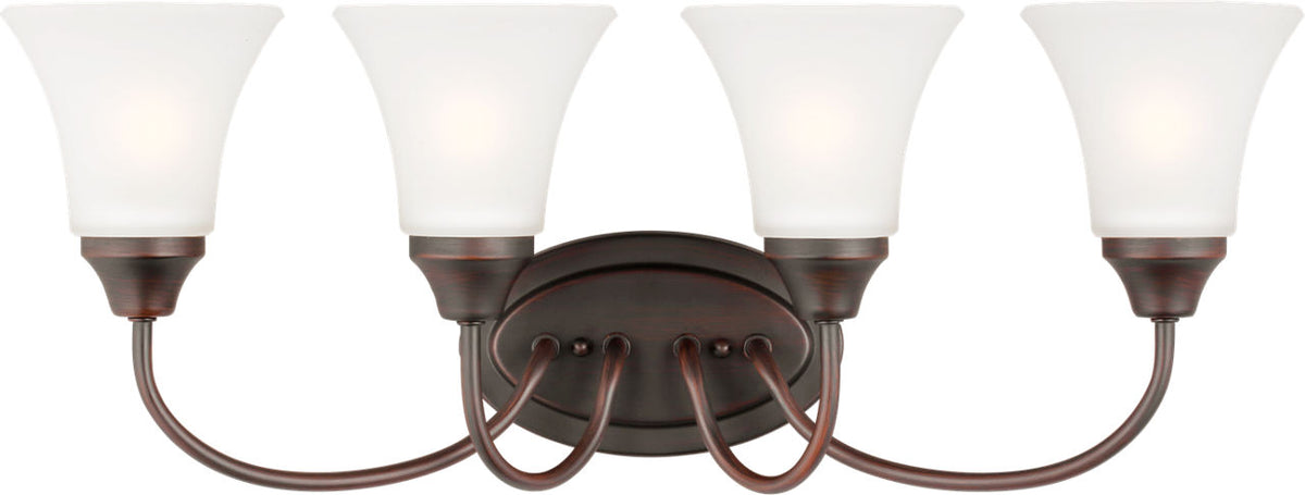Generation Lighting Holman 4 light bronze bath vanity wall light