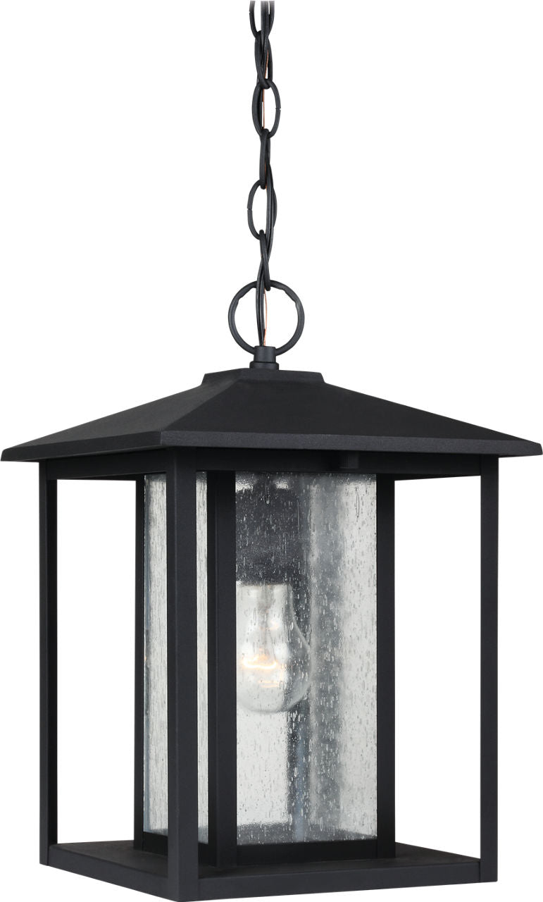 Generation Lighting Hunnington 1 Light 14 inch Textured Black Hanging Lantern Ceiling Light